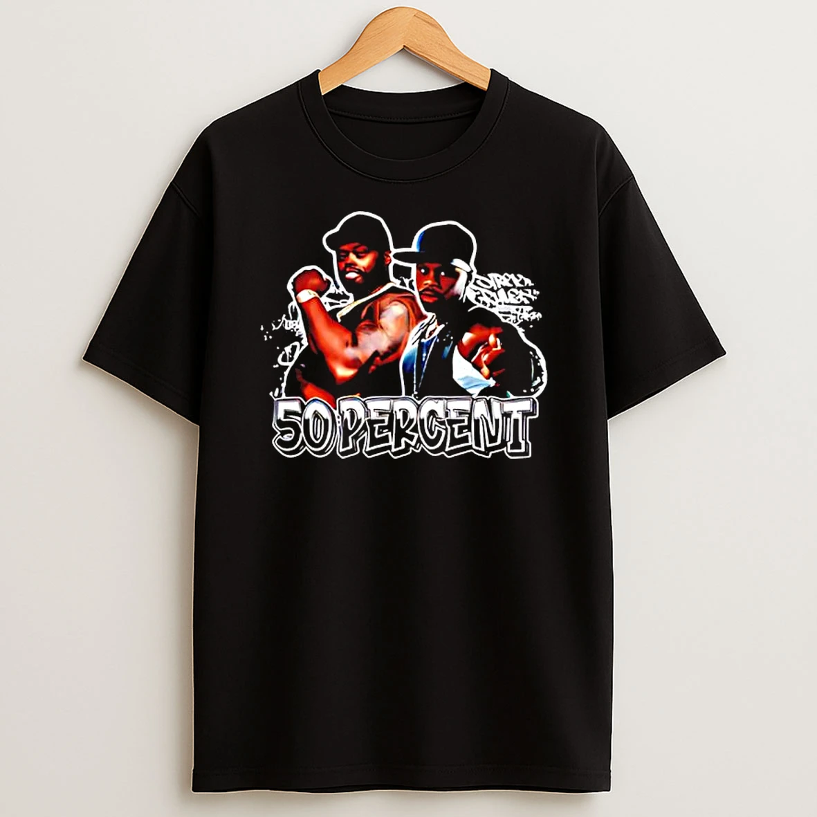 50 Percent Rapper Funny Graphic T Shirt