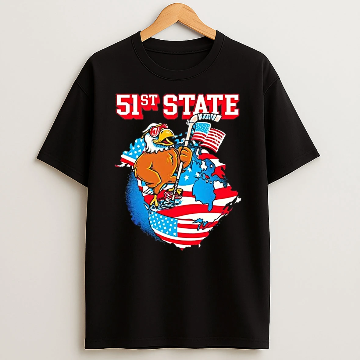 51st State Pocket Hockey Graphic T Shirt