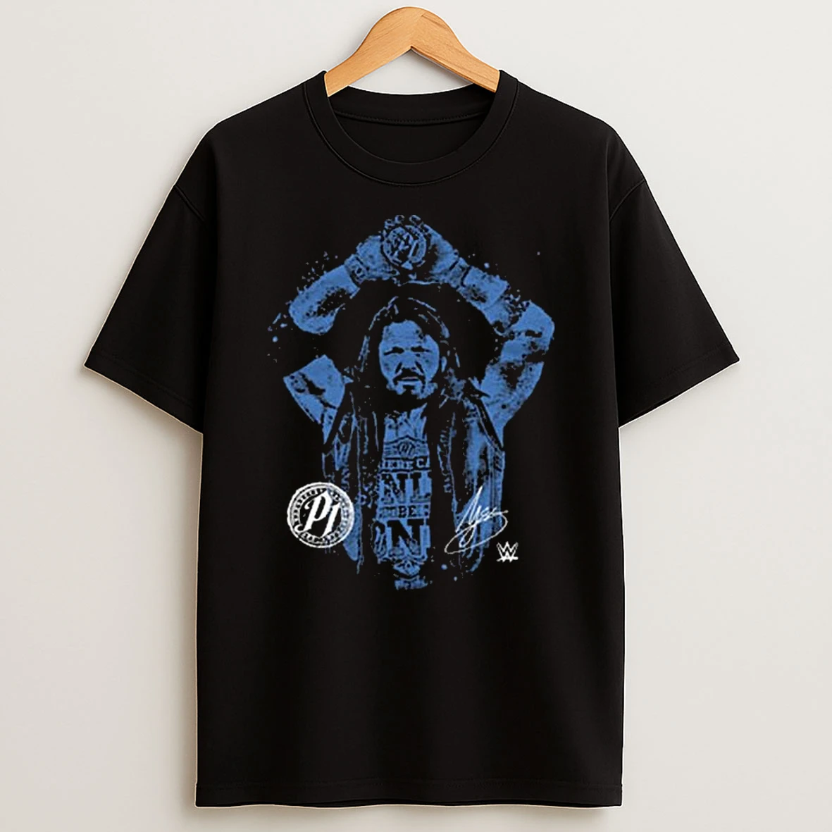A J Styles Wwe Splatter T Shirt
