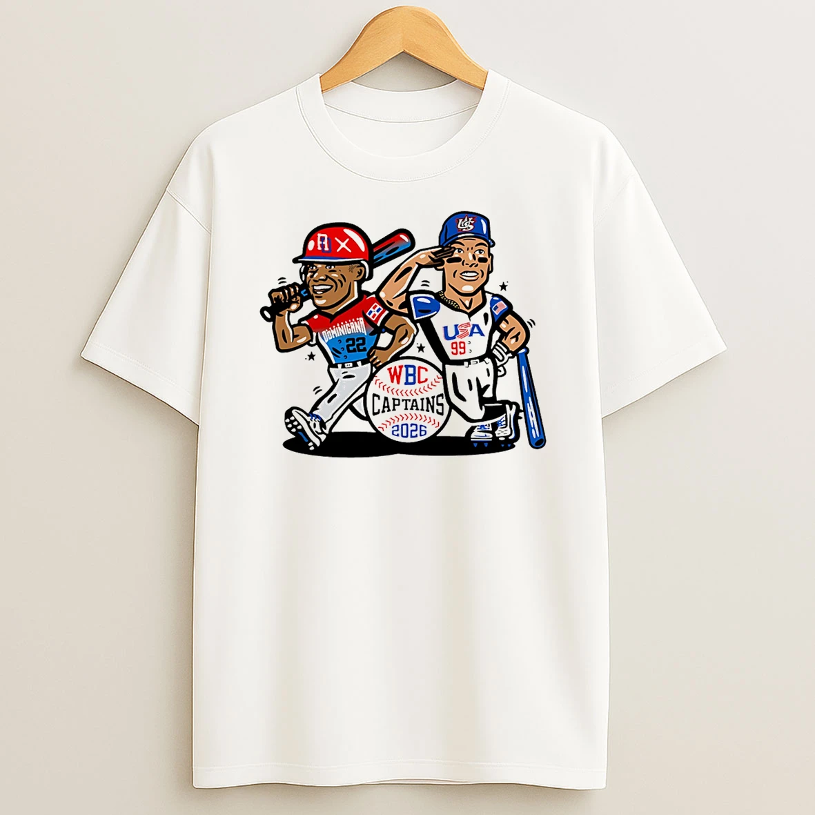 Aaron Judge And Juan Jose Soto Wbc Captain 2026 T Shirt