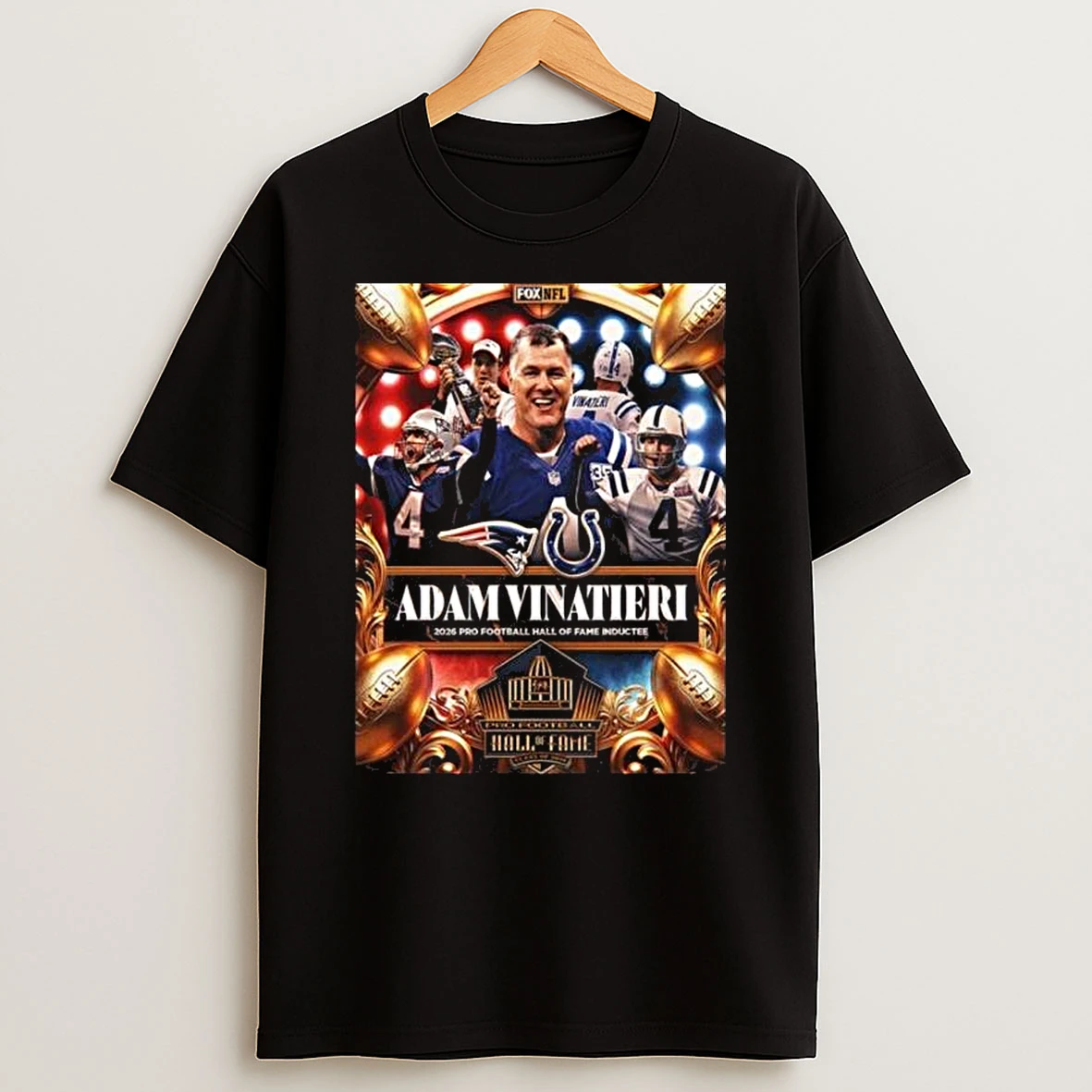 Adam Vinatieri Nfl 2026 Pro Football Hall Of Fame Inductee T Shirt