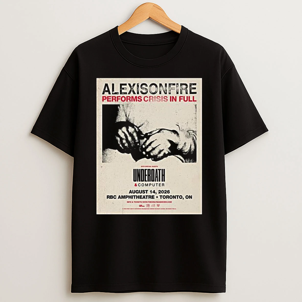 Alexisonfire Toronto On August 14 2026 Tour T Shirt