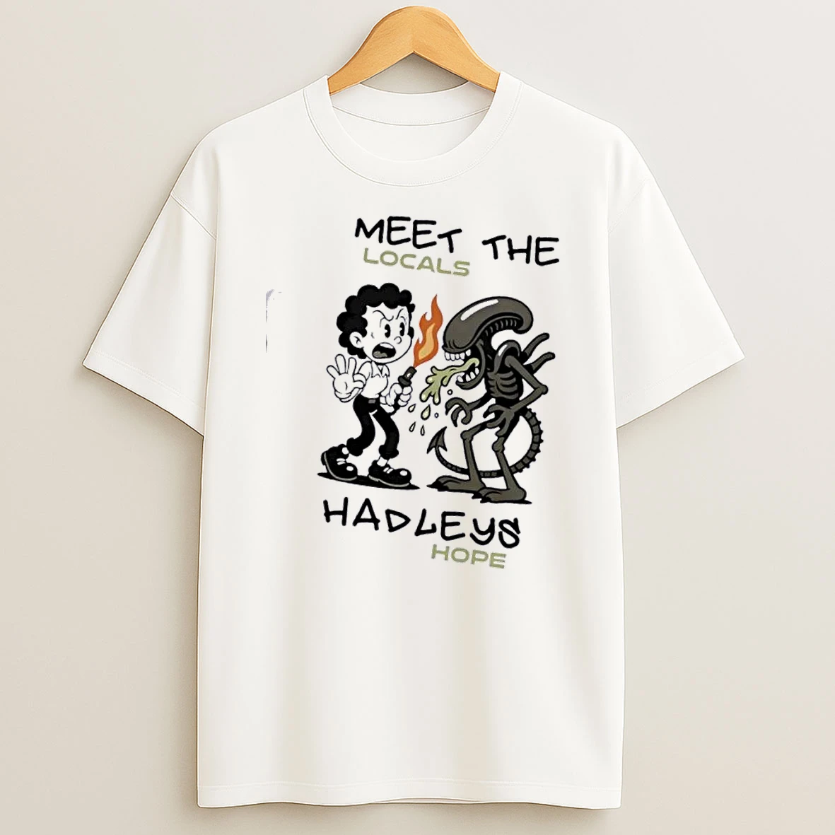 Aliens Movie Meet The Locals T Shirt