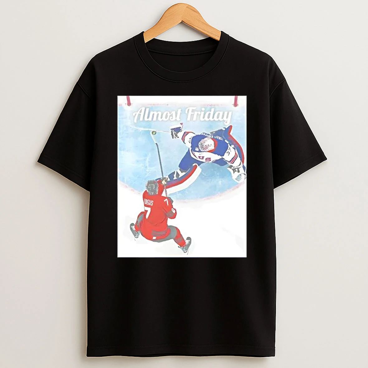 Almost Friday Save Hockey Photo T Shirt