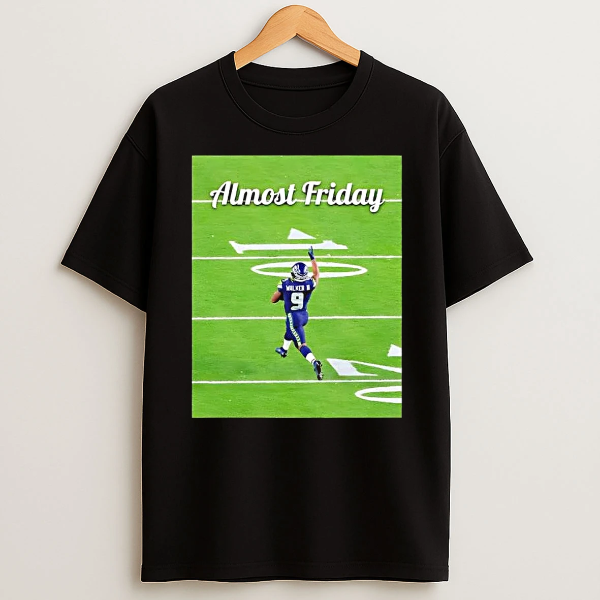 Almost Friday Walker Seattle Seahawks Td Photo T Shirt