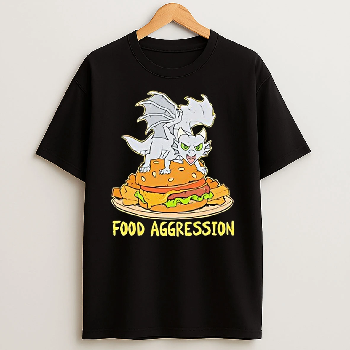 Always Hungry Food Aggression Dragon Burger T Shirt