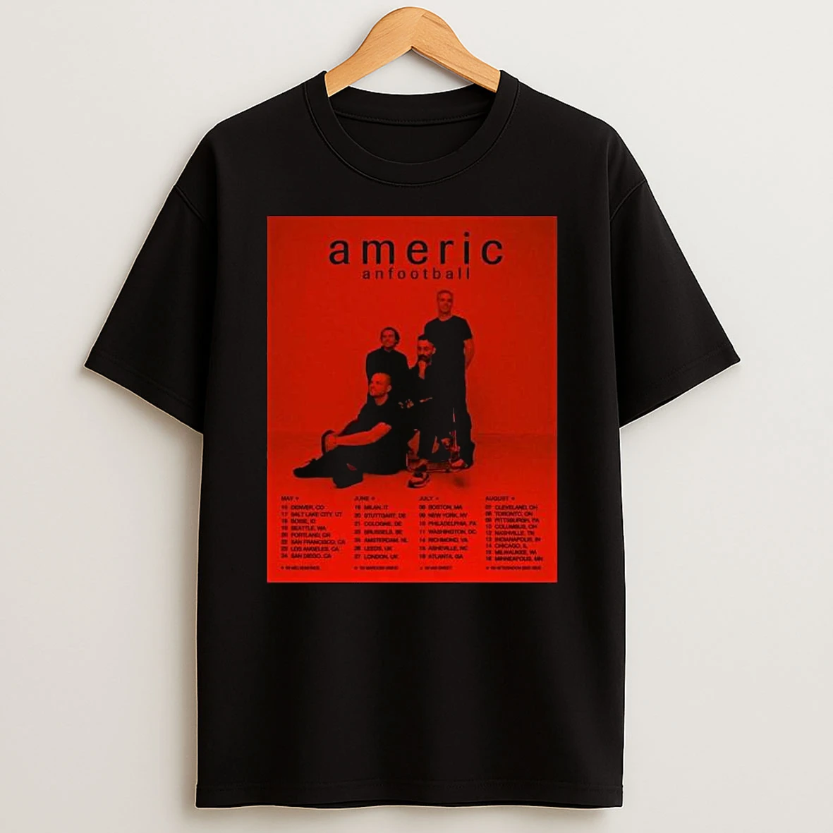 American Football World Tour 2026 From May To August Schedule Dates T Shirt