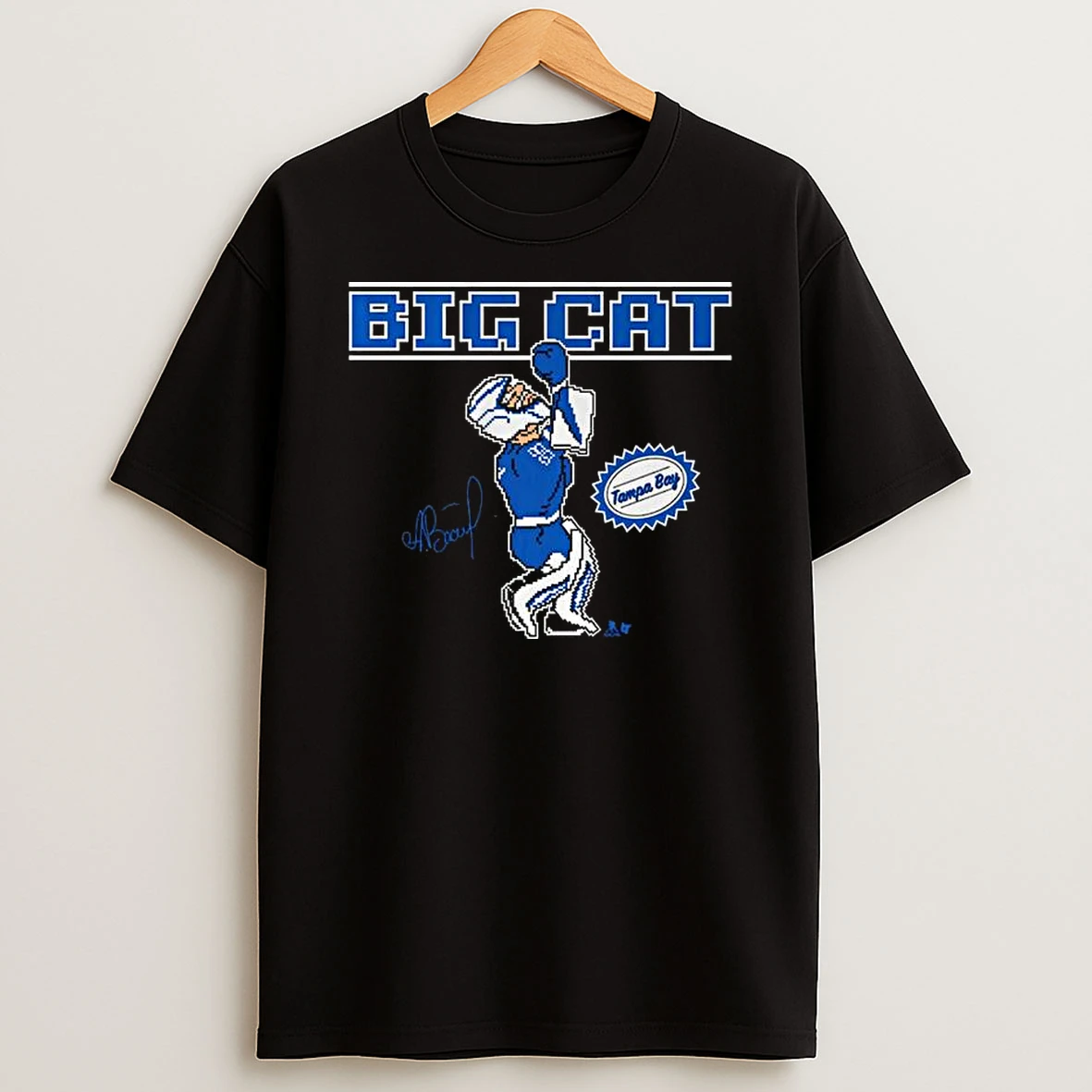 Andrei Vasilevskiy Big Cat Retro Punch Signature T Shirt