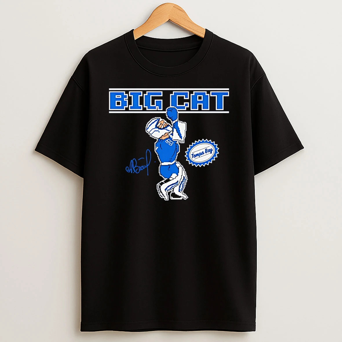 Andrei Vasilevskiy Tampa Bay Lightning Hockey Big Cat Retro Punch Signature T Shirt