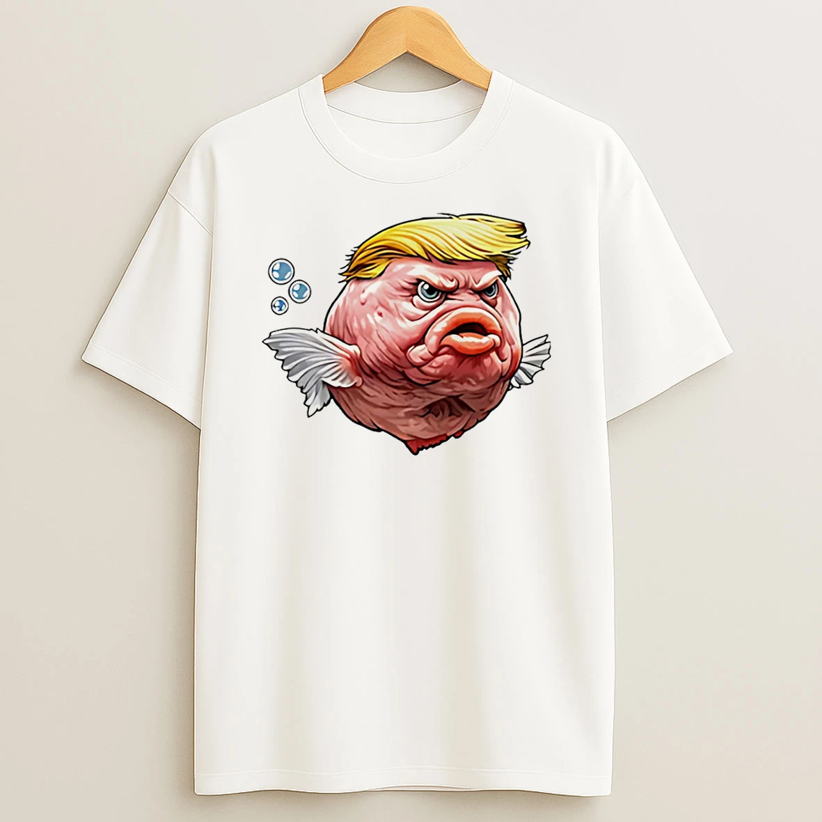 Angry Fish Political Satire Trump T Shirt