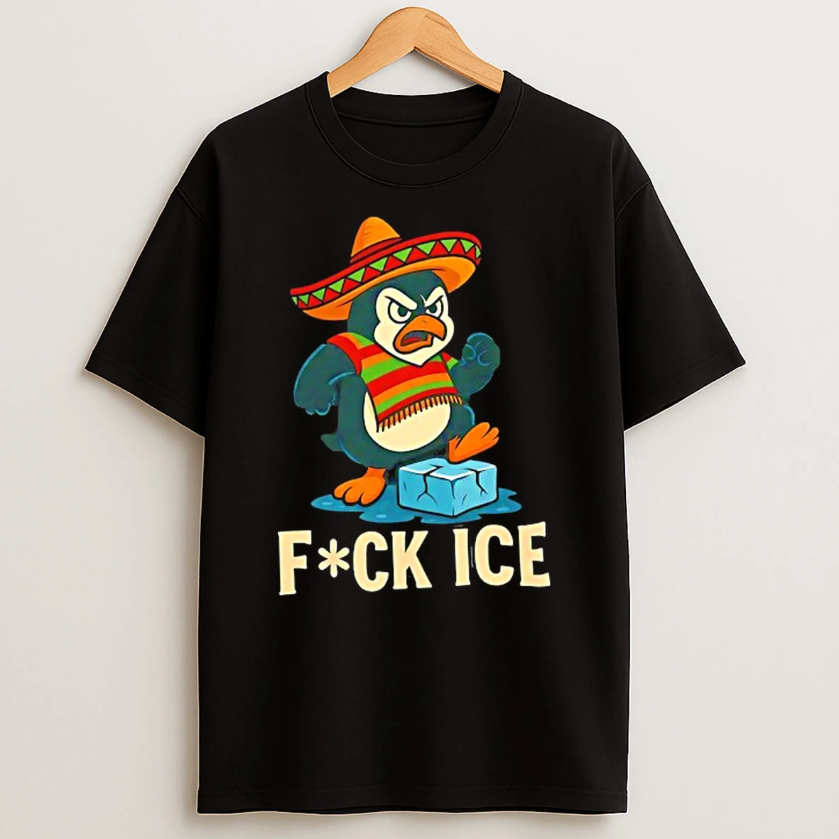 Angry Penguin Mexican Fck Ice T Shirt