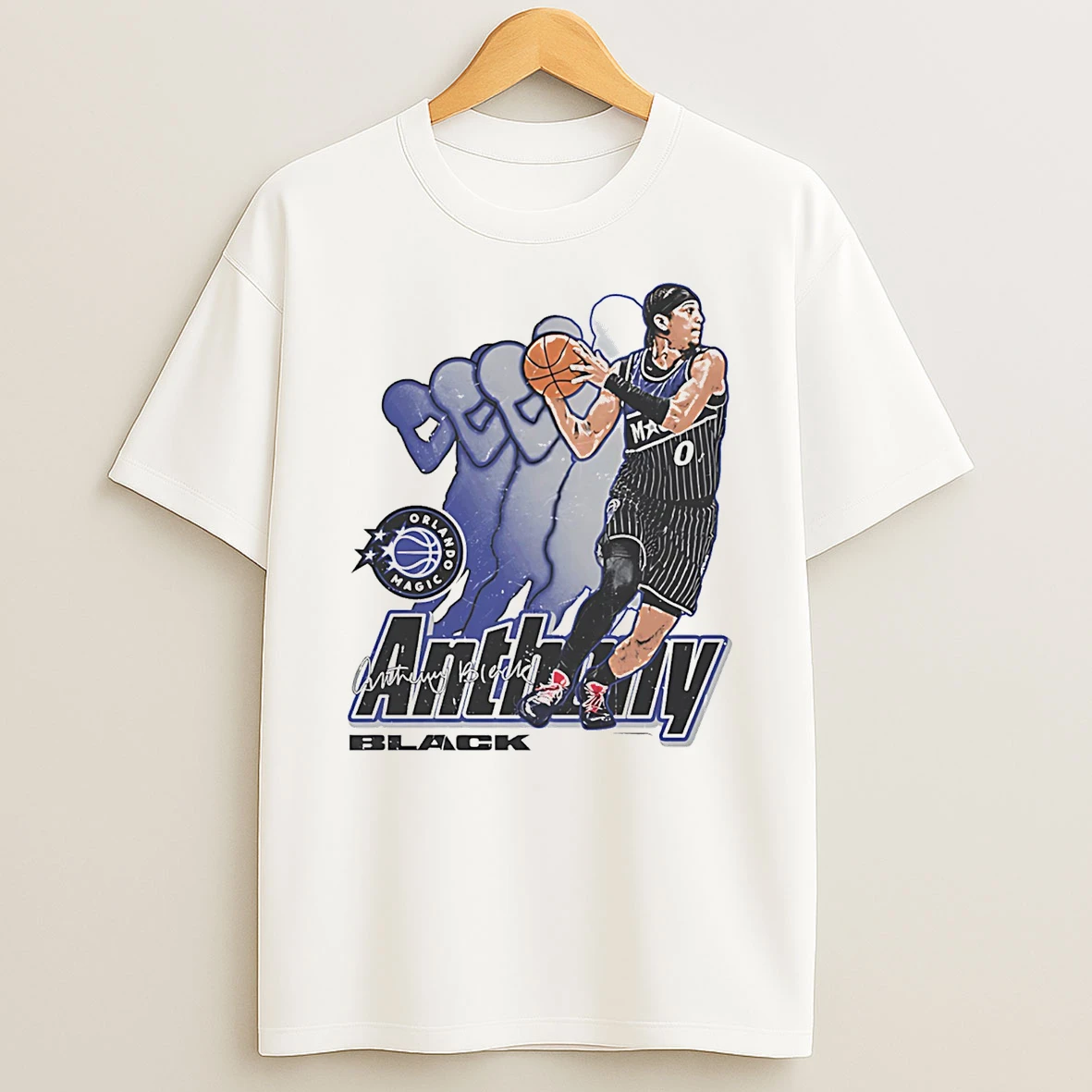 Anthony Black Orlando Magic Retro Signature T Shirt
