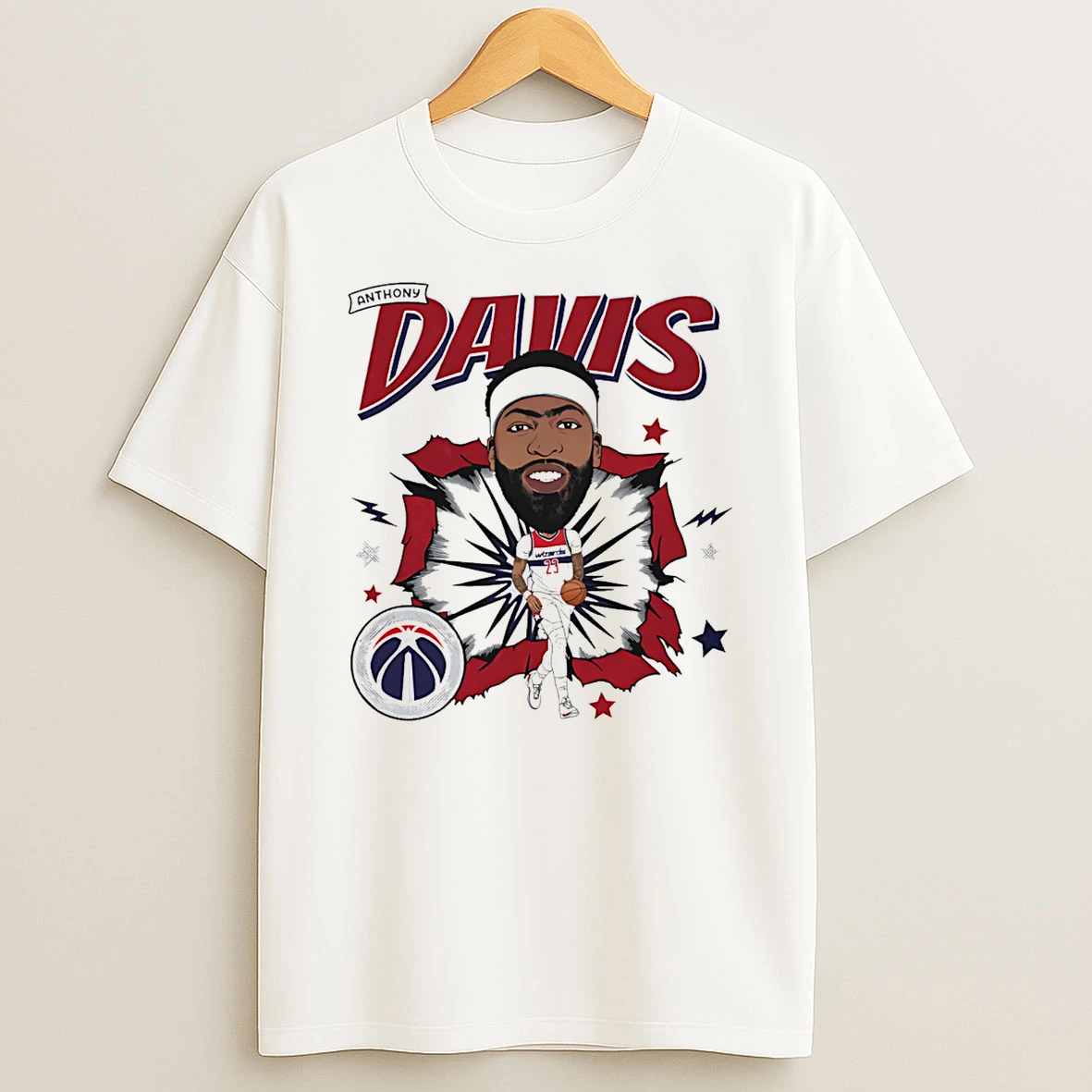 Anthony Davis Washington Wizards Caricature T Shirt
