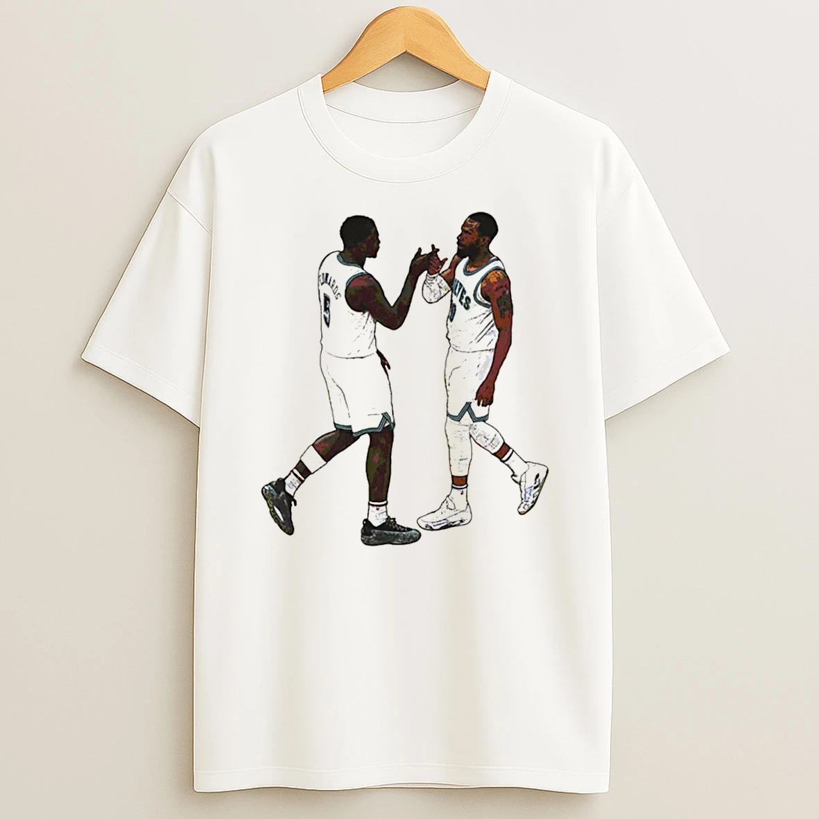 Anthony Edwards X Bite Bite Minnesota Timberwolves T Shirt