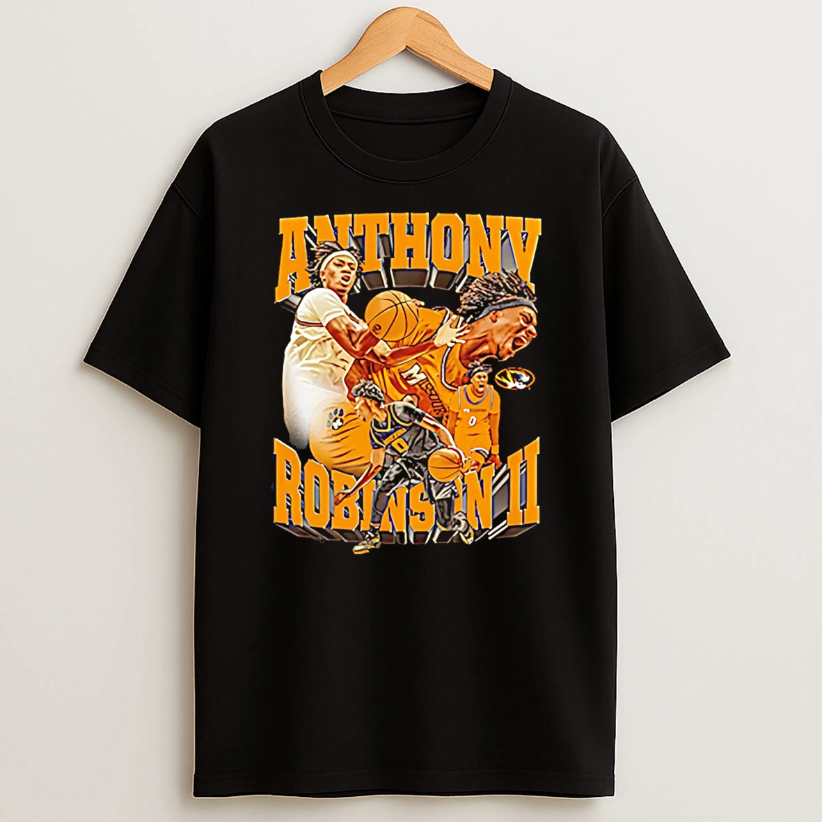 Anthony Robinson Ii Mizzou Tigers Basketball Player Collage T Shirt
