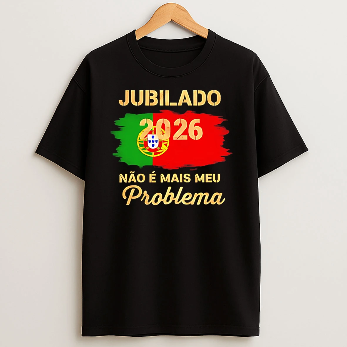 Aposentado Em 2026 Nao E Mais Meu Problema Flag T Shirt