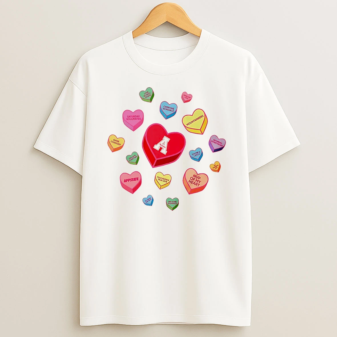 Appalachian State Mountaineers Sweet Talk Valentine Day T Shirt