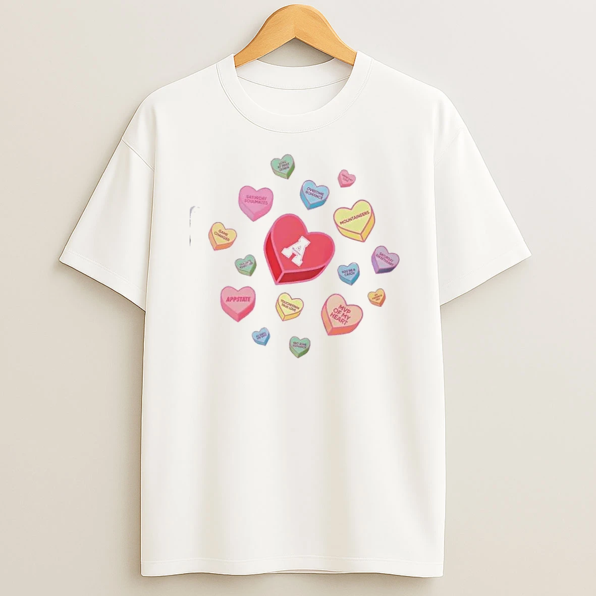 Appalachian State Mountaineers Sweet Talk Valentines Day T Shirt