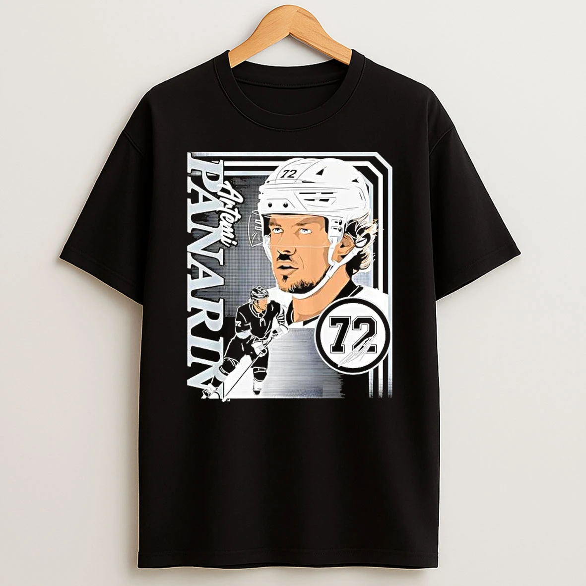 Artemi Panarin La Collage Frame Signature T Shirt