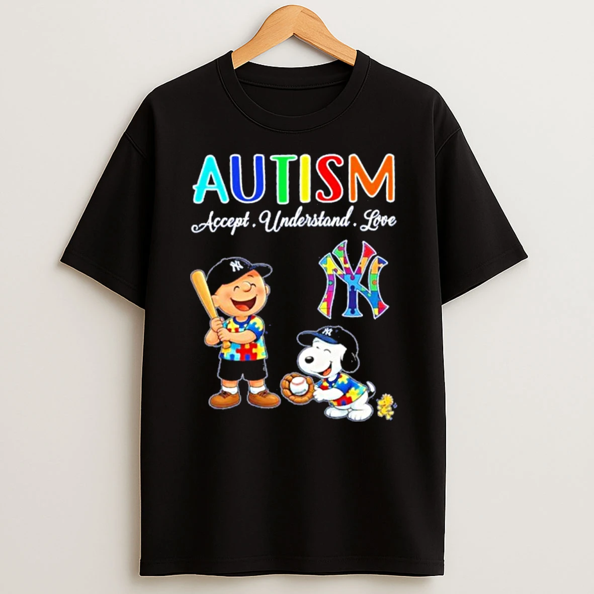 Autism Accept Understand Love Peanuts T Shirt