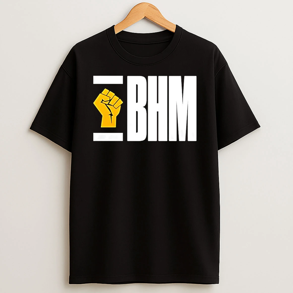 Bhm Black History Month Raised Fist Graphic T Shirt