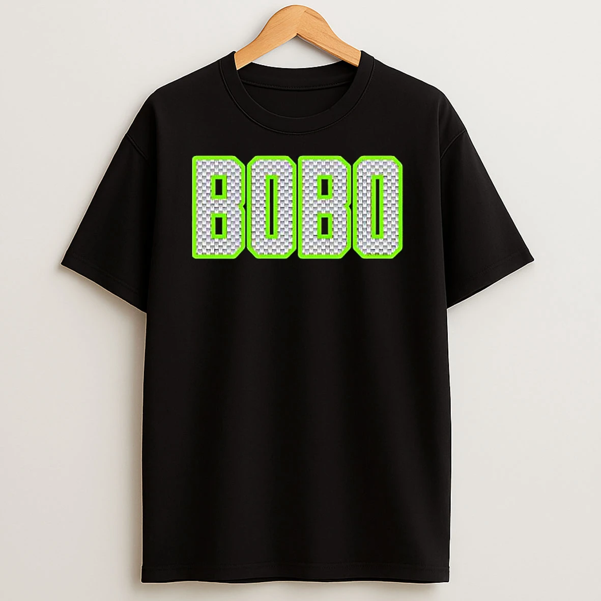 Bobo Custom Neon Green Pattern Text Seattle Seahawks T Shirt