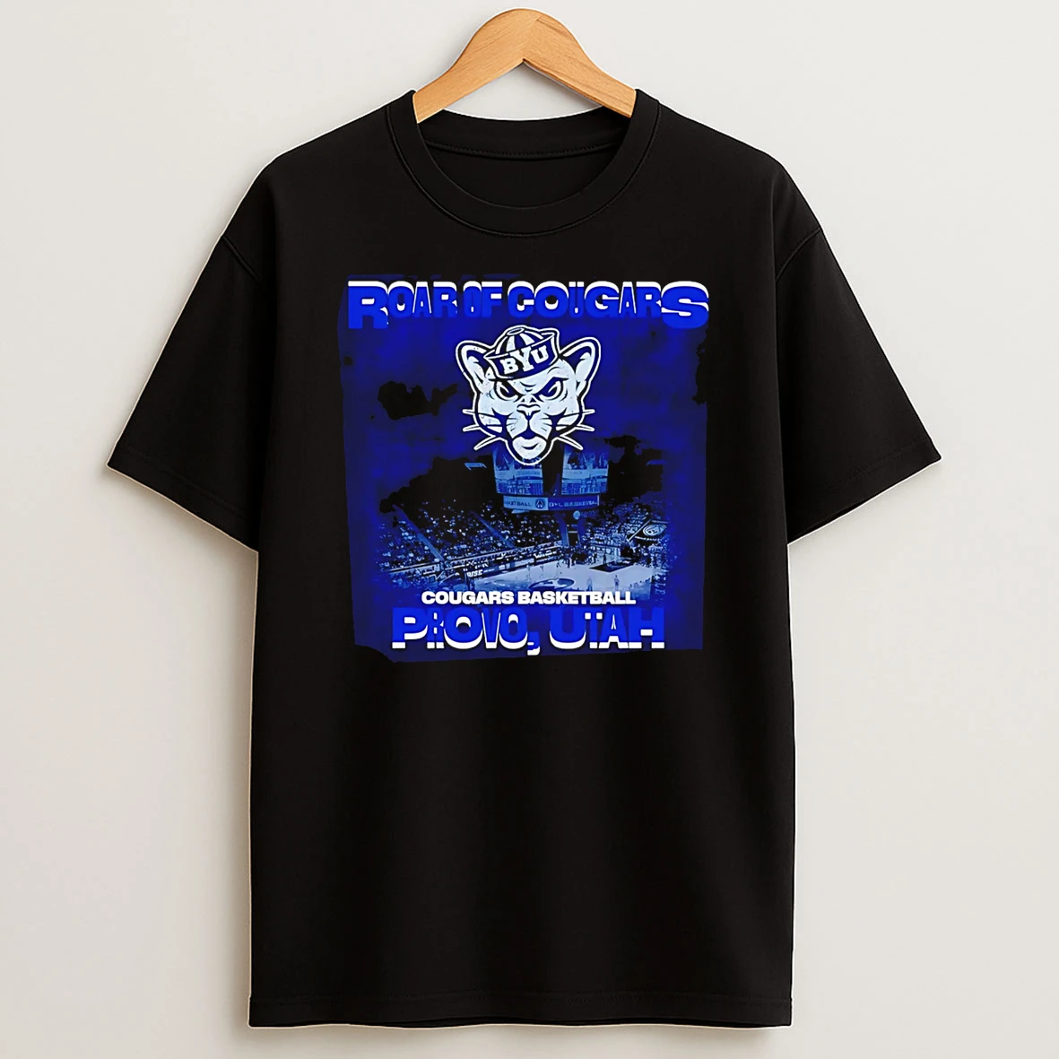 Byu Cougars Roar Of Cougars Stadium T Shirt