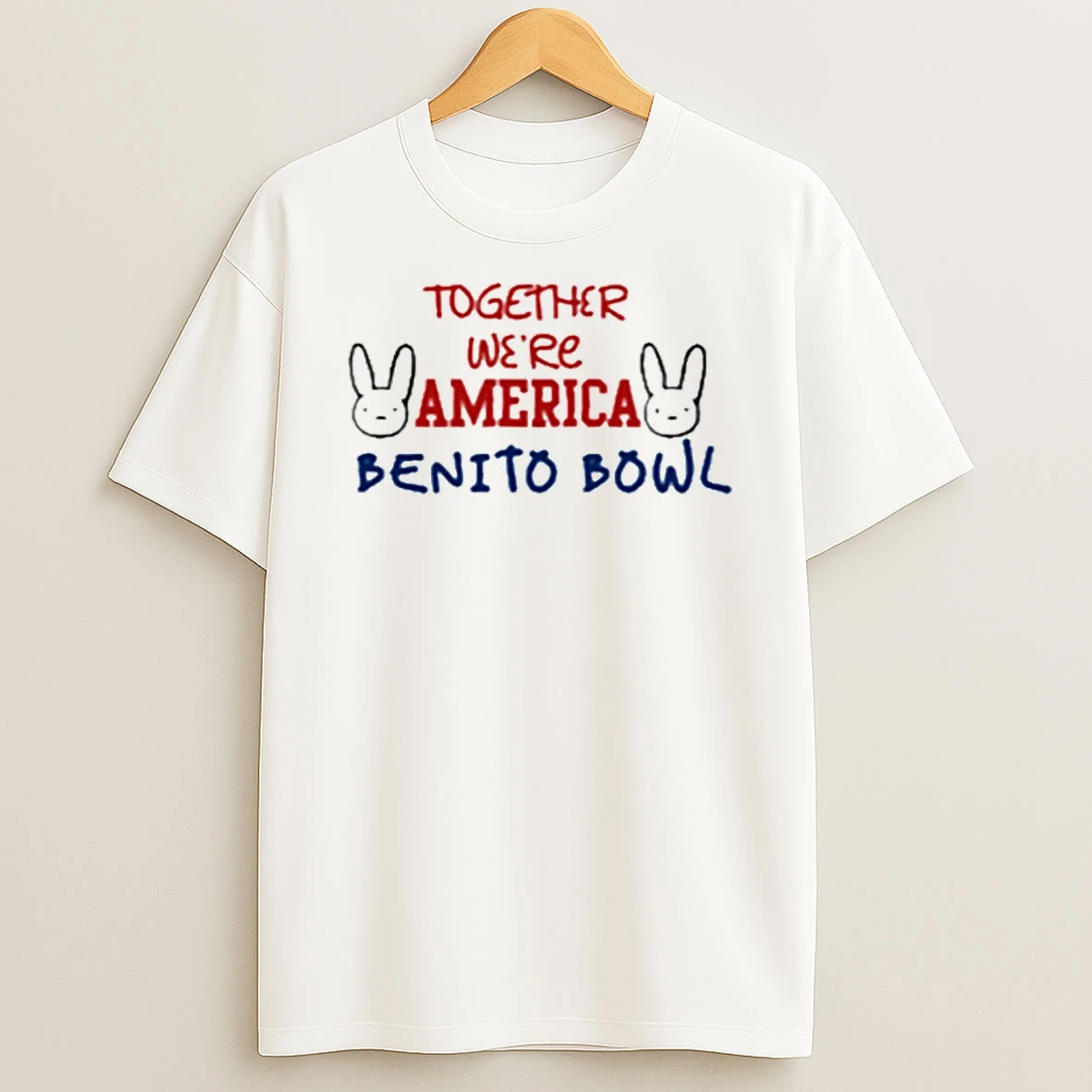 Bad Bunny Benito Bowl Together We Are America T Shirt