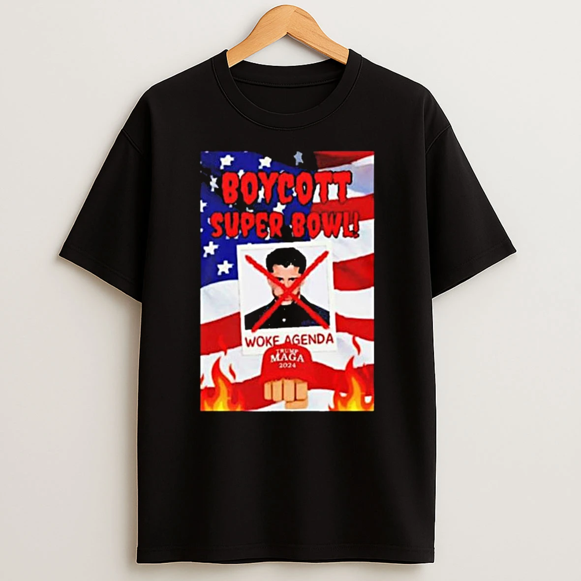 Bad Bunny Boycott Nfl Alert Super Bowl Woke Agenda Trump Maga T Shirt