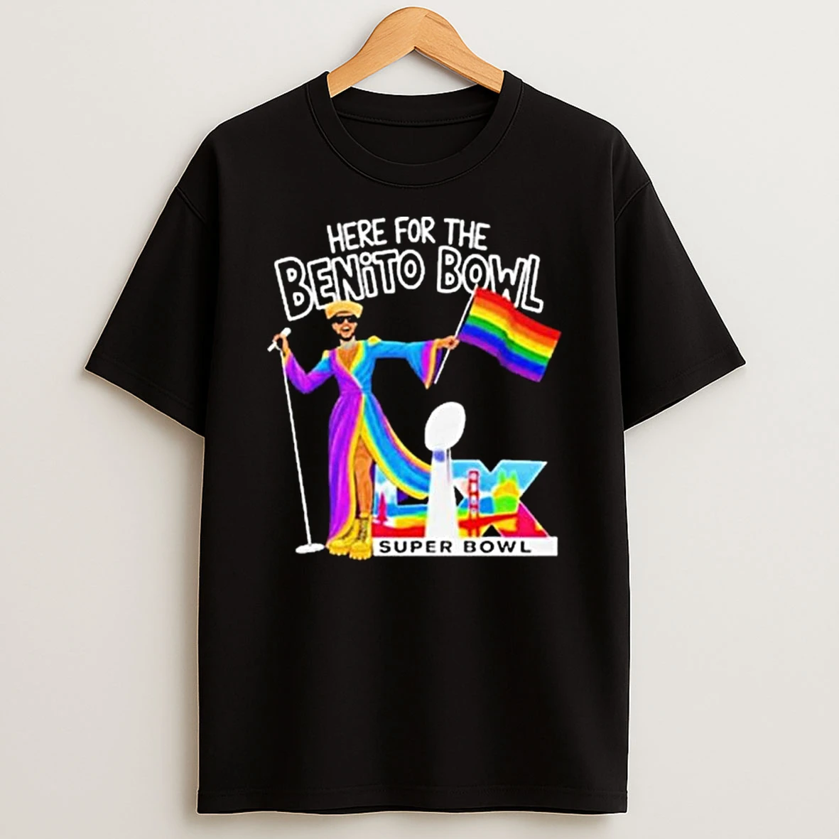 Bad Bunny Boycott Super Bowl Lx Here For The Benito Bowl T Shirt