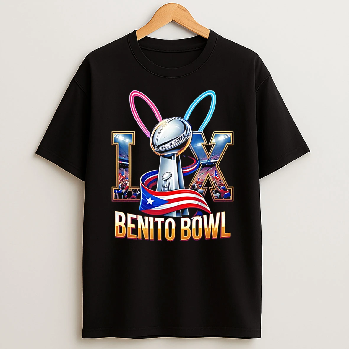 Bad Bunny Super Bowl Benito Bowl 2026 Sports T Shirt