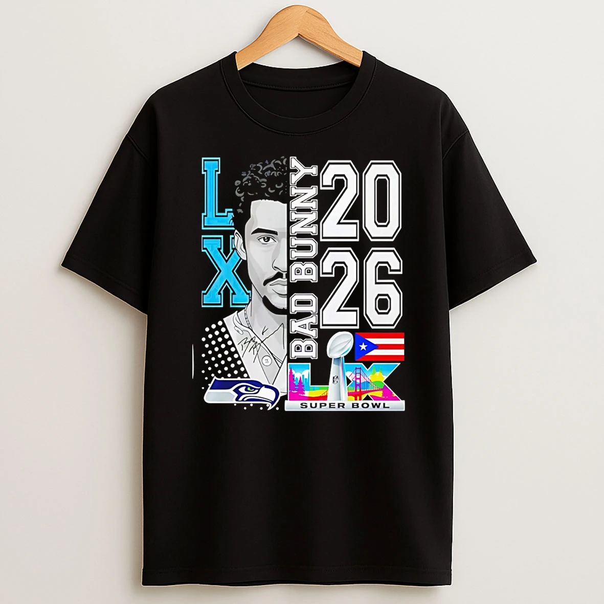 Bad Bunny Super Bowl Lx 2026 Vintage T Shirt