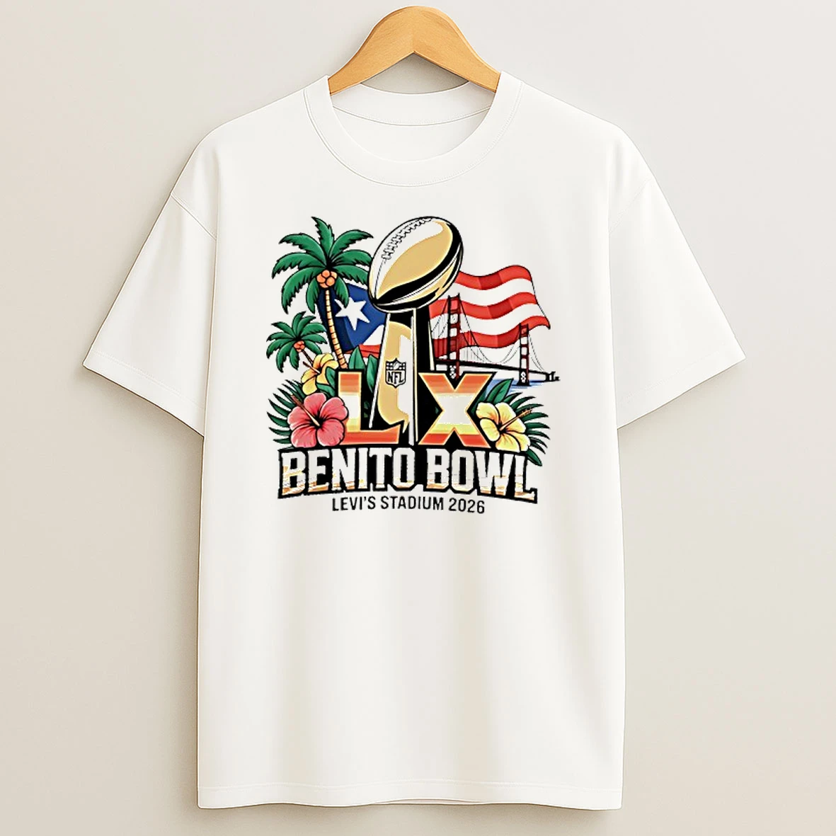 Bad Bunny Super Bowl Lx Benito Bowl Logo T Shirt