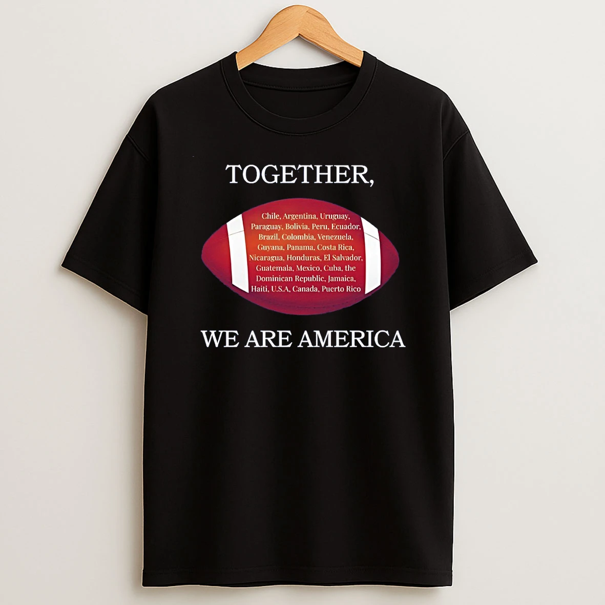 Bad Bunny Together We Are America Chile Argentina Uruguay Usa Canada T Shirt