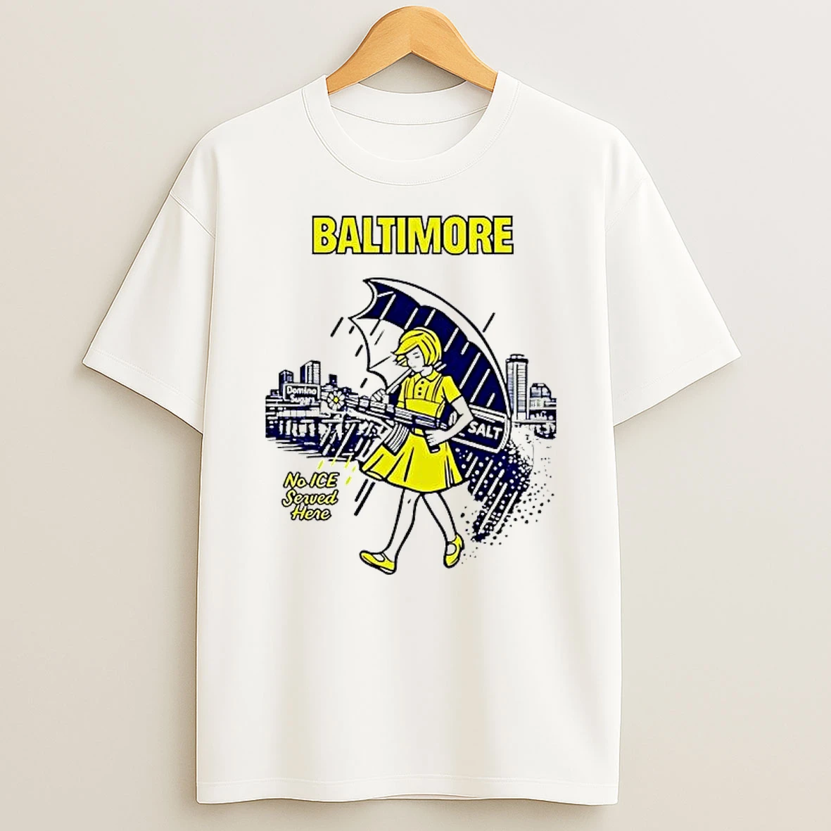 Baltimore No Ice Served Here Salt Graphic T Shirt