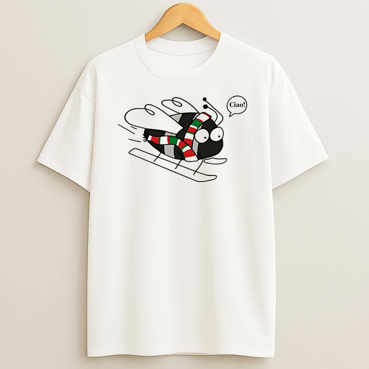 Bees On Skis Ciao Cortina Usa Milan Cortina 2026 Winter Games T Shirt
