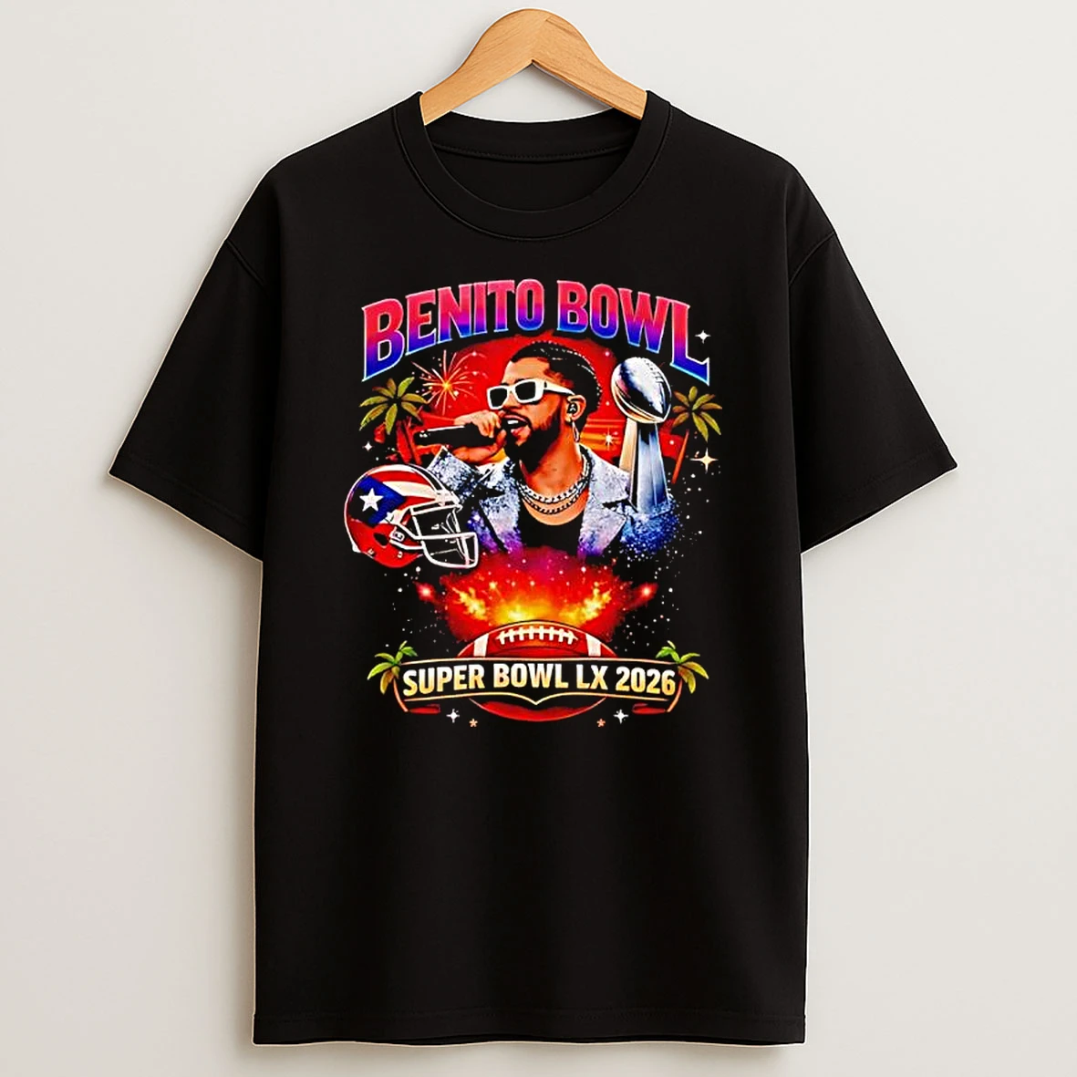 Benito Bowl Half Time Show Game Day Lx Superbowl 2026 T Shirt