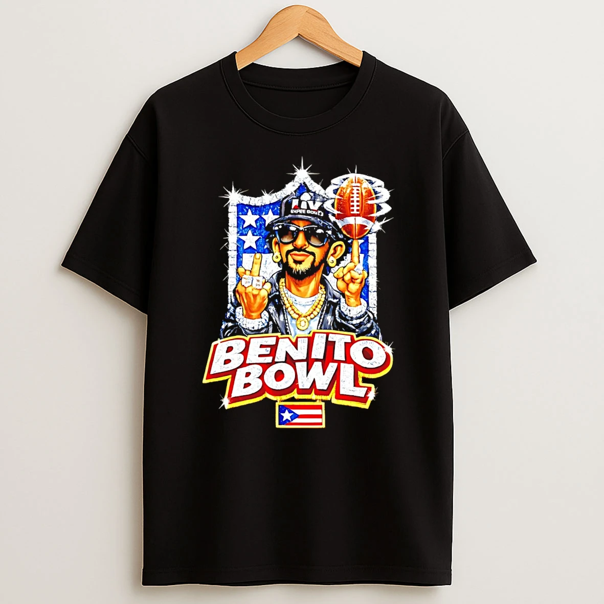 Benito Bowl Super Bowl 2026 Benito Bad Bunny Diamond T Shirt