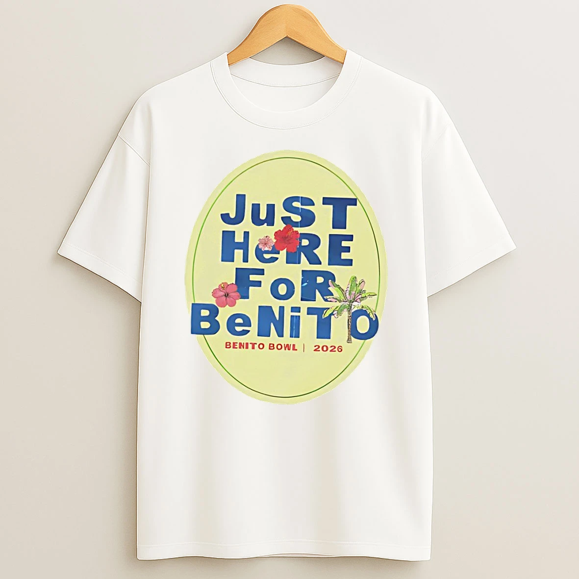 Benito Bowl Just Here For Benito Bowl 2026 Bad Bunny T Shirt