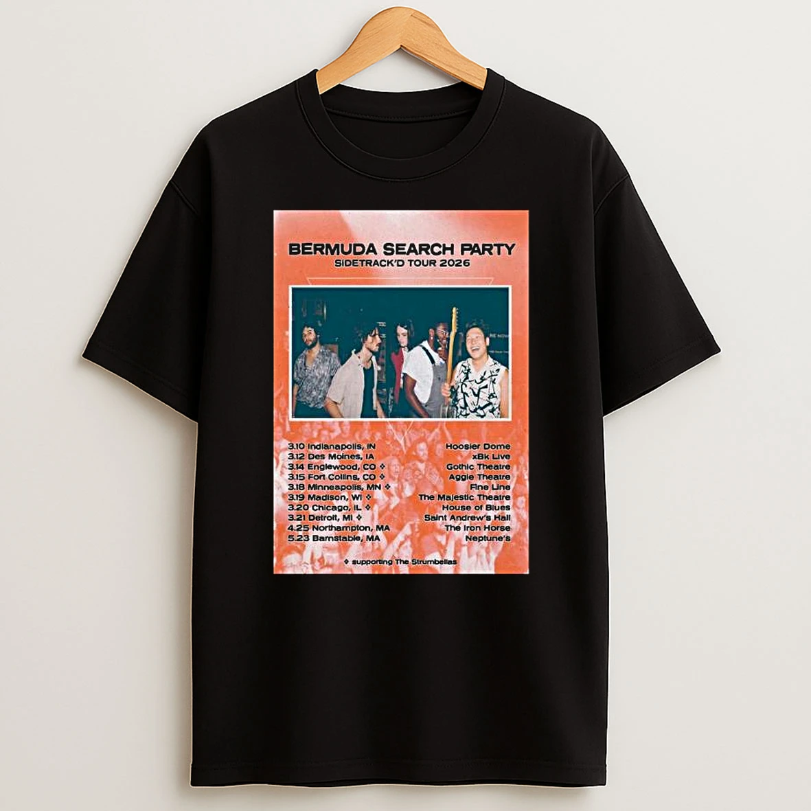 Bermuda Search Party 2026 Sidetrackd Tour T Shirt
