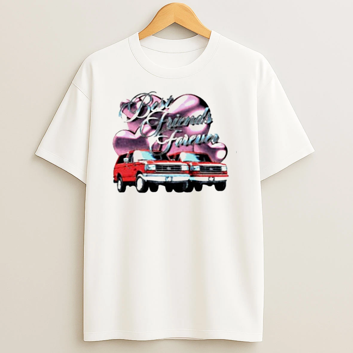 Best Friends Forever Classic Ford Car Retro T Shirt