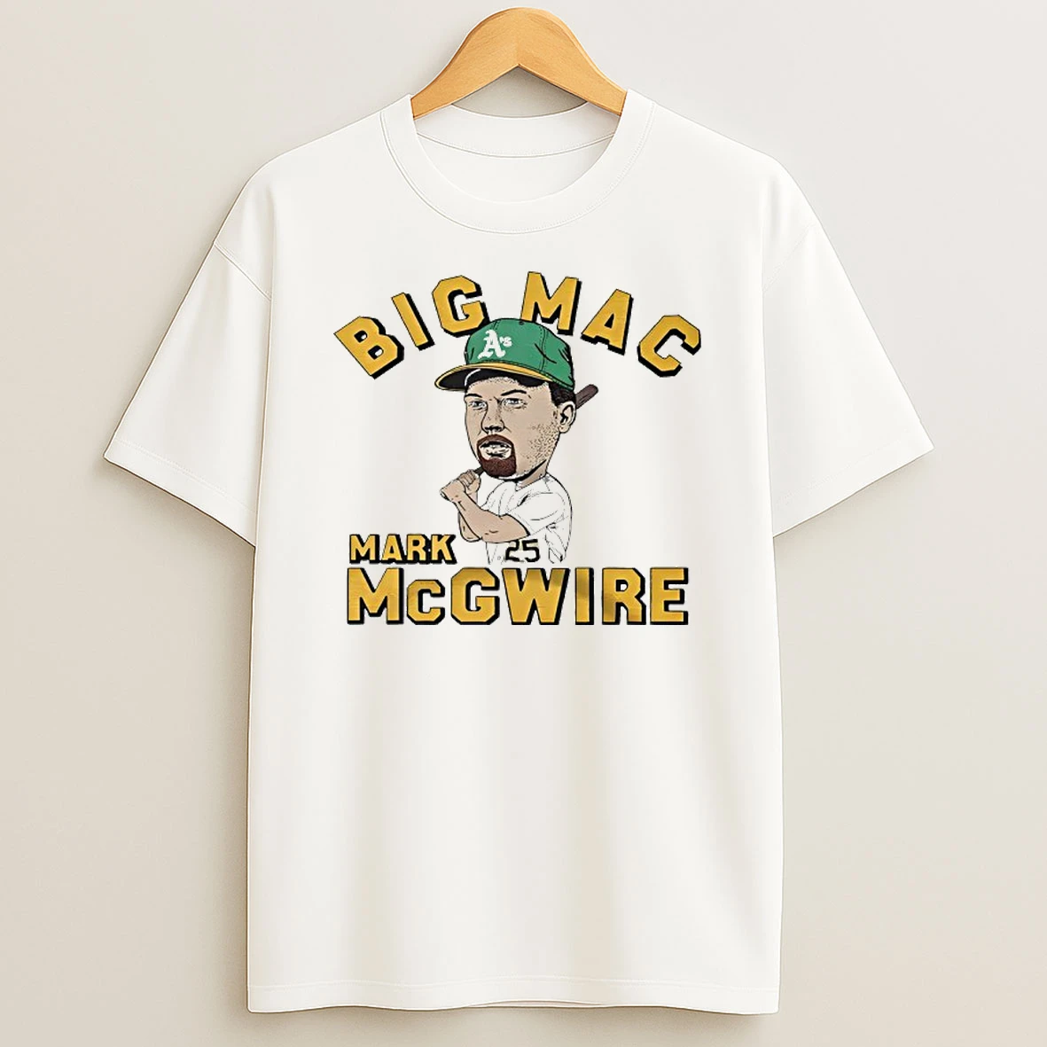 Big Mac Mark Mcgwire In Oakland Athletics T Shirt