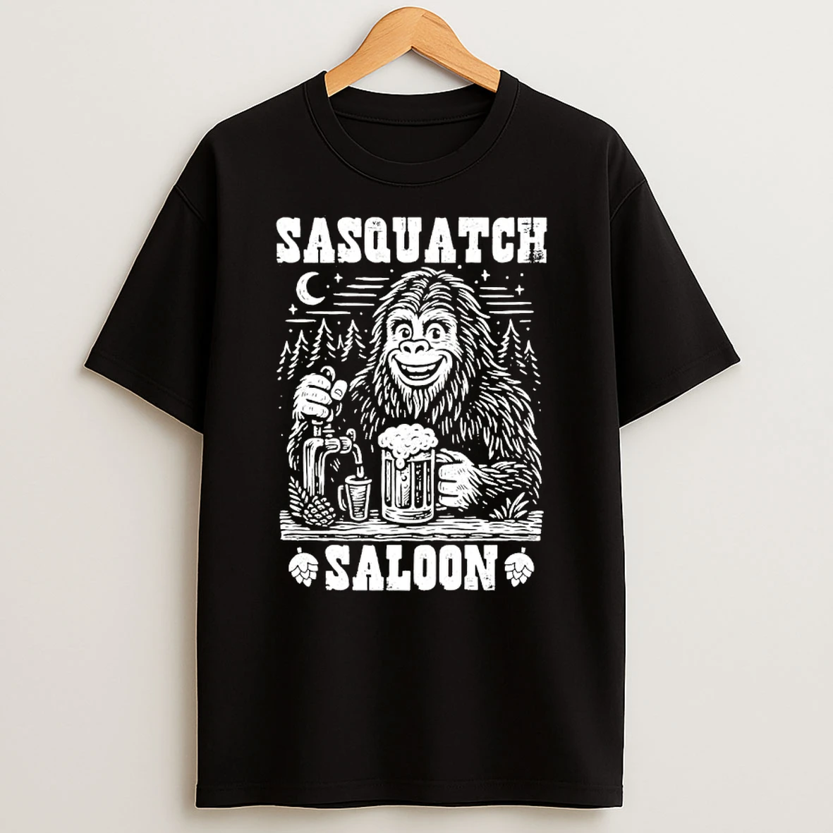 Bigfoot Sasquatch Saloon T Shirt