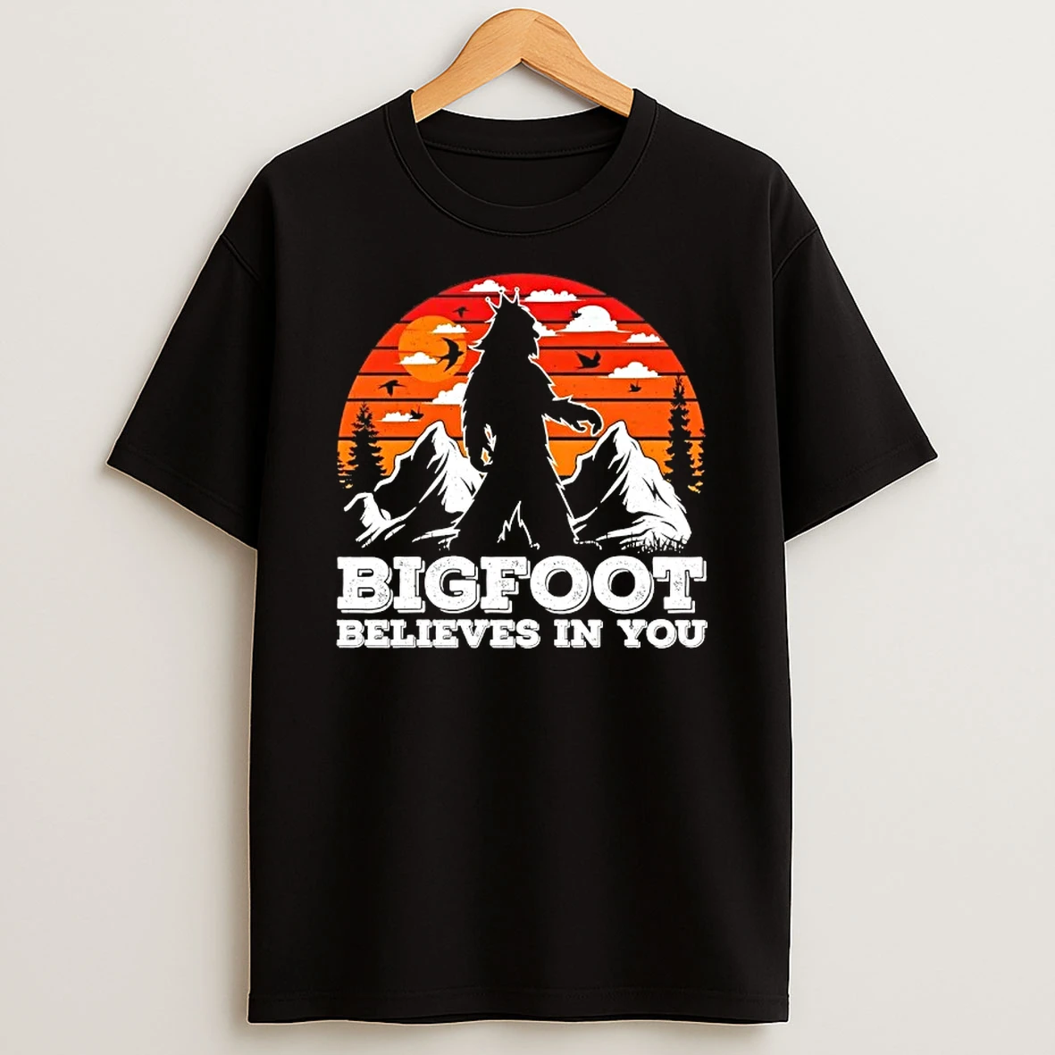 Bigfoot Believes In You Vintage T Shirt