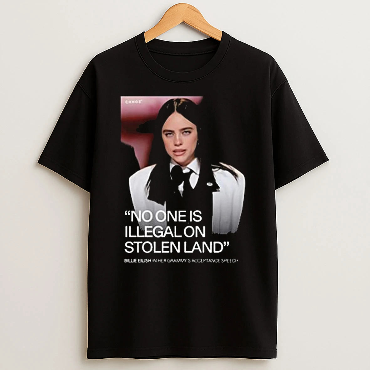 Billie Eilish No One Is Illegal On Stolen Land T Shirt