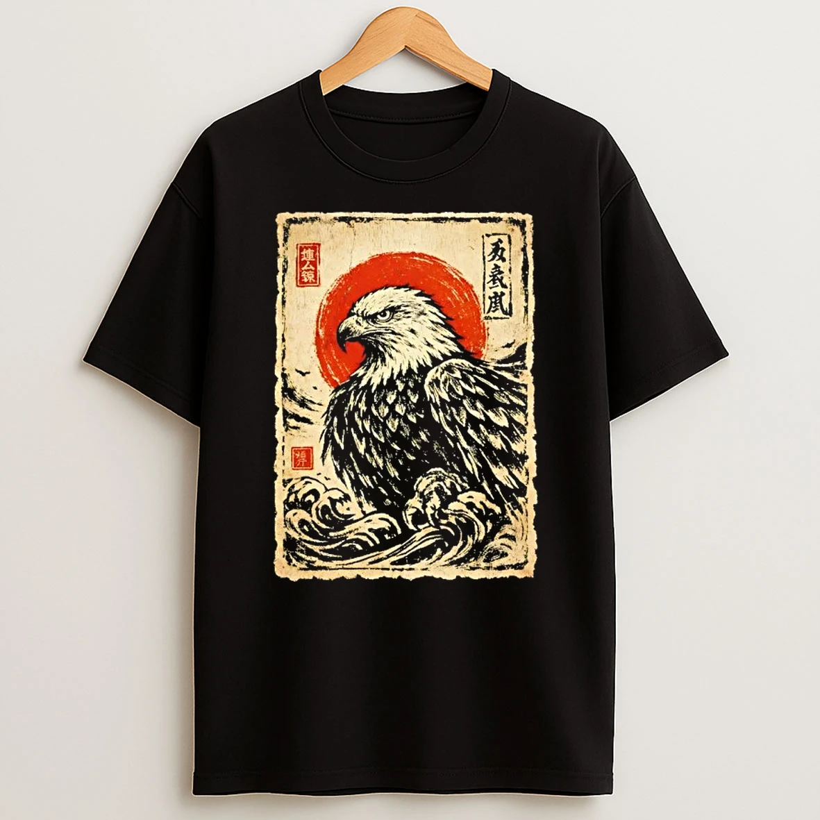 Bird Eagle Japanese Art T Shirt