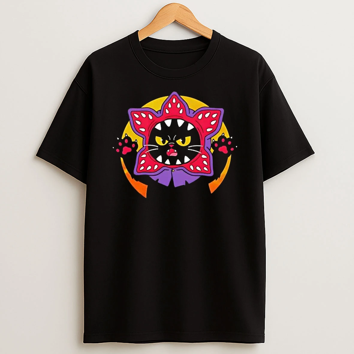 Black Cat Cosplay Demomeowgon T Shirt