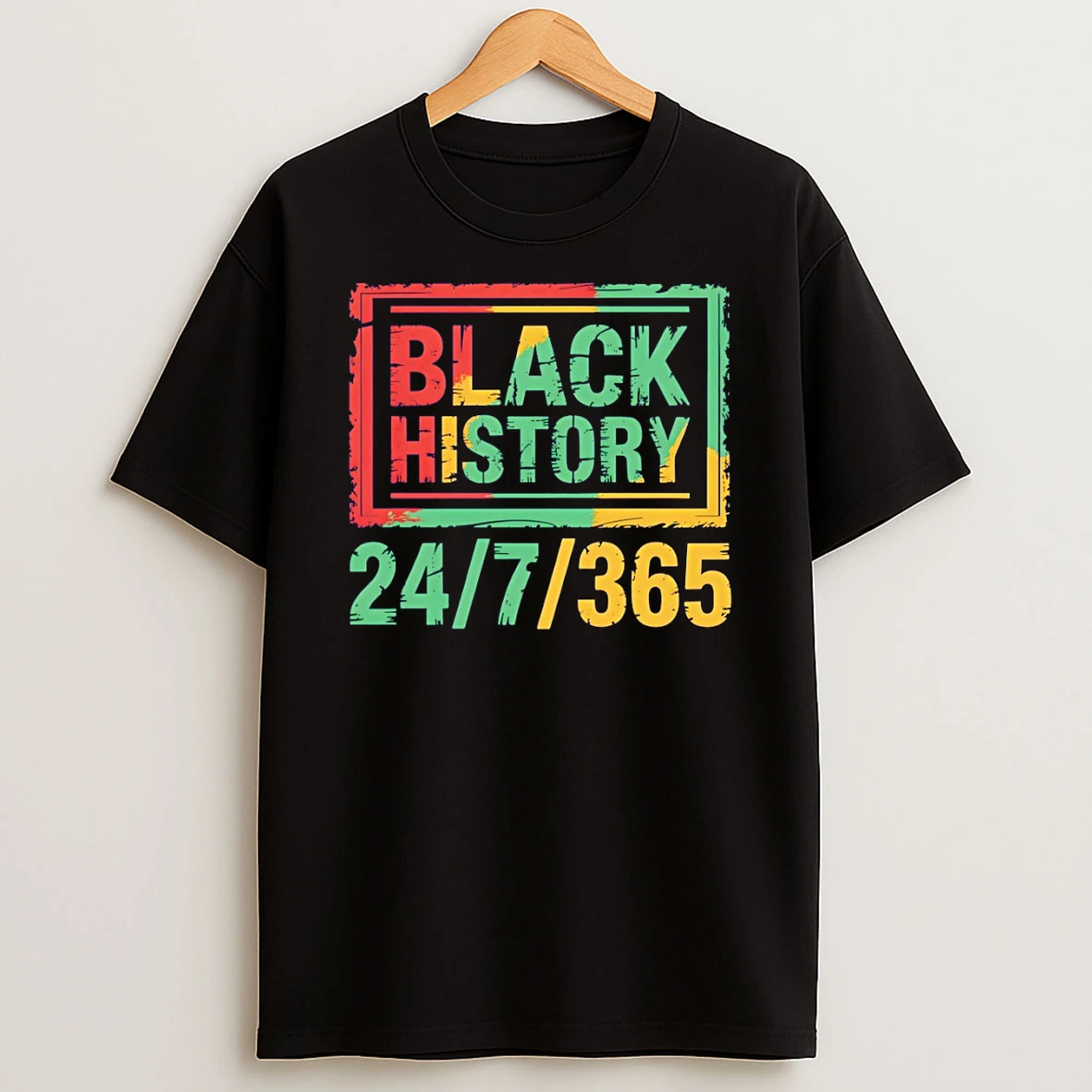 Black History Month 24 7 365 African American Vintage T Shirt
