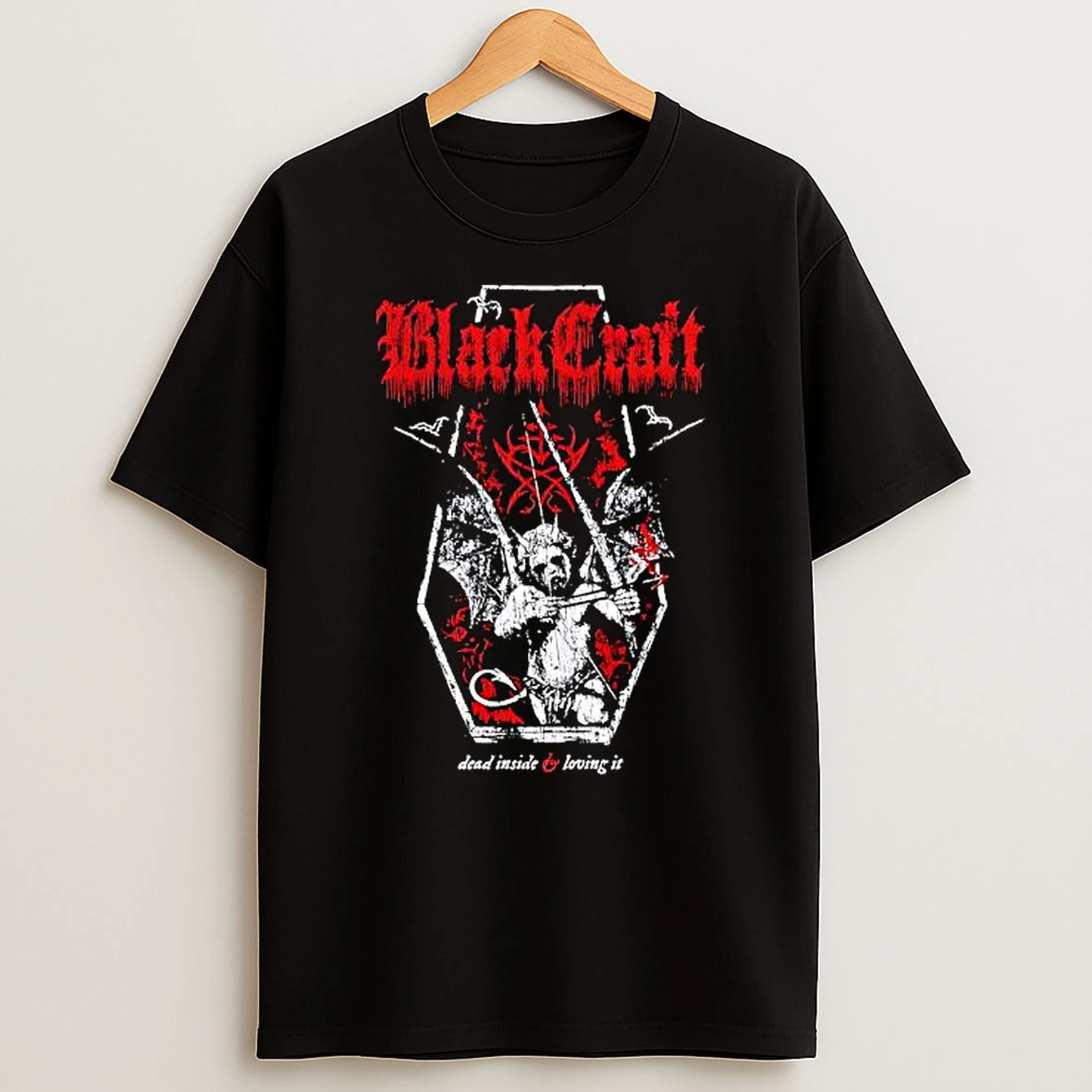 Blackcraft Dead Inside And Loving It Gothic Demon T Shirt