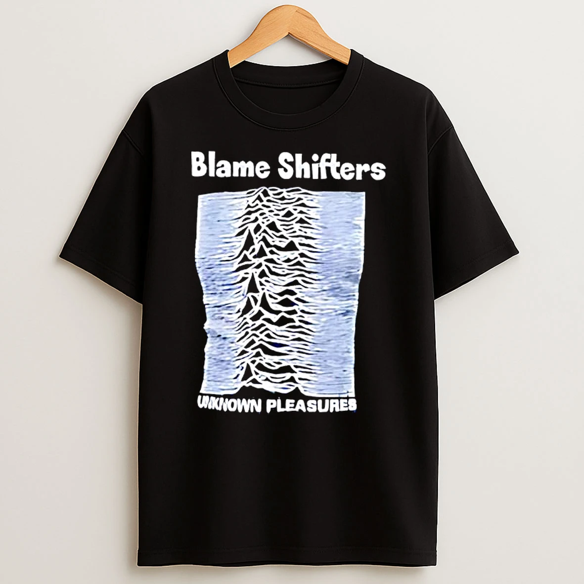 Blame Shifters Joy Division Unknown Pleasures T Shirt